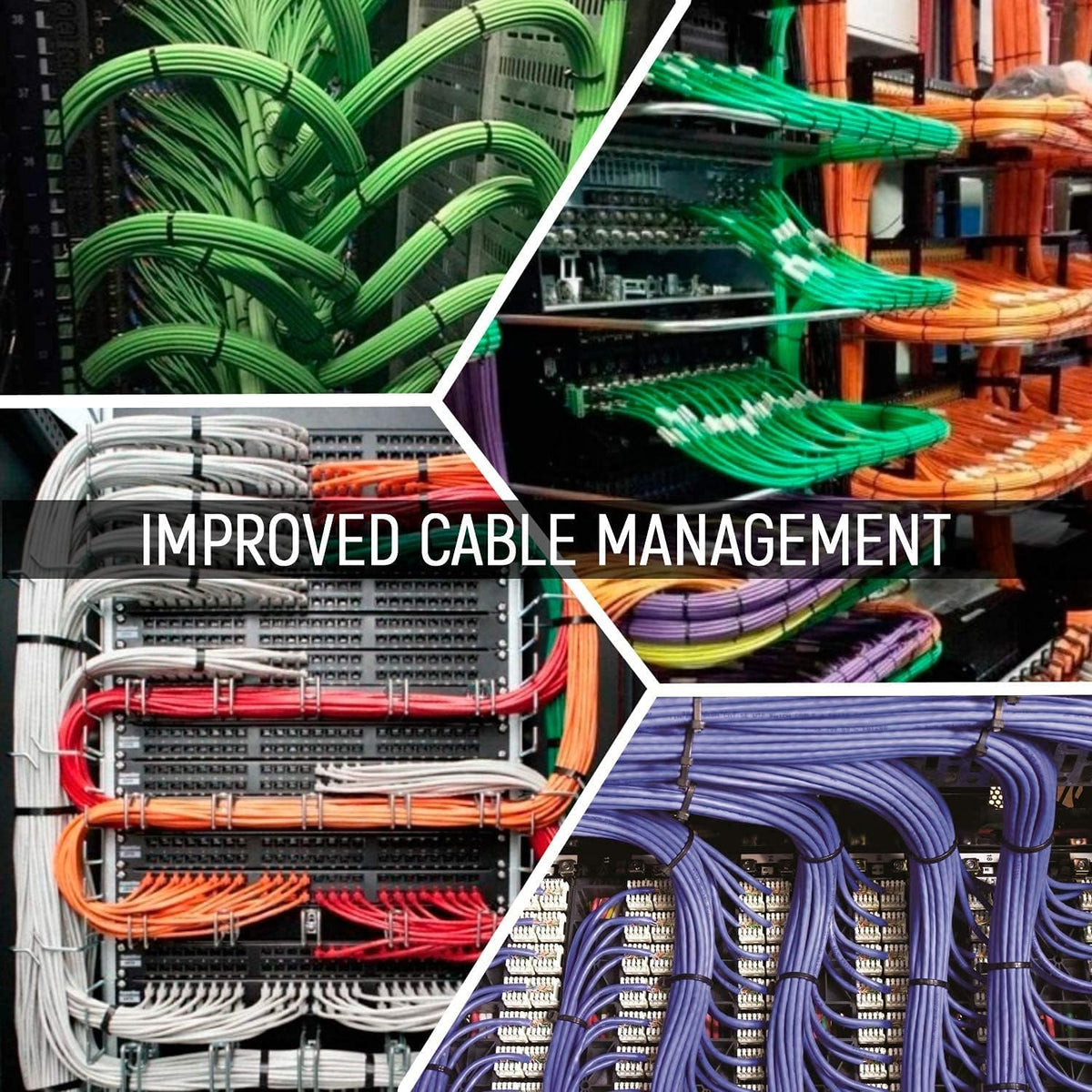 ALBO 1000 Pcs. Black Zip Ties, 4 Inch Small Nylon Cable Ties for Cord Management