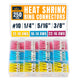 ALBO 250PCS Heat Shrink Ring Terminal Kit – Wire Terminal Connectors Assortment for 22-10 AWG, Waterproof Electrical Connectors Set – Tinned Copper Electrical Ring Terminals
