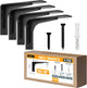 Albo Countertop Support Brackets 4Pcs 20 Inch Heavy Duty Reinforced Black Steel