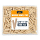 ALBO 200 Pcs. Fluted Wood Dowel Pins for Woodworking, 5/16 x 1-1/4 Inch