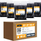 ALBO Black Zip Ties 8 Inch, Nylon Wire Ties for Indoor and Outdoor, Pack 5000 pcs