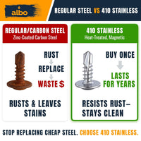 #10 x 1/2 Stainless Steel Self Tapping Screws
