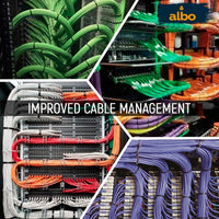 ALBO Black Zip Ties Assorted Sizes 400 Pack Plastic Cable Ties 6+8+10+12 inch Wire Tie UV Resistant Nylon Tie Wraps Assorted Sizes