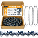 3/8" LP Pitch .043" Gauge 45DL 12" Chainsaw Chain 3 Pack - Low-Profile Full-Chisel Chrome Cutters, Reinforced Rivets, Fits Dolmar, Ð¡achs, Dewalt 20V DCCS620, Milwaukee M18 FUEL, WG350/ 380, LCS1240