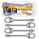 Albo 4 Pack Heavy Duty Swing Hangers – 8.7 Inch, 304 Stainless Steel, 1800 lbs Swivel Hooks for Hammock, Porch, Gym, Punching Bag, Yoga, Playground, Ceiling Mount for Wood & Concrete Indoor Outdoor