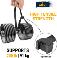 ALBO Black Zip Ties 36 Inch, Nylon Wire Ties for Indoor and Outdoor, Pack 50 pcs