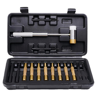 compare product ALBO 15-Piece Pin Punch Set with Hammer and Drivers