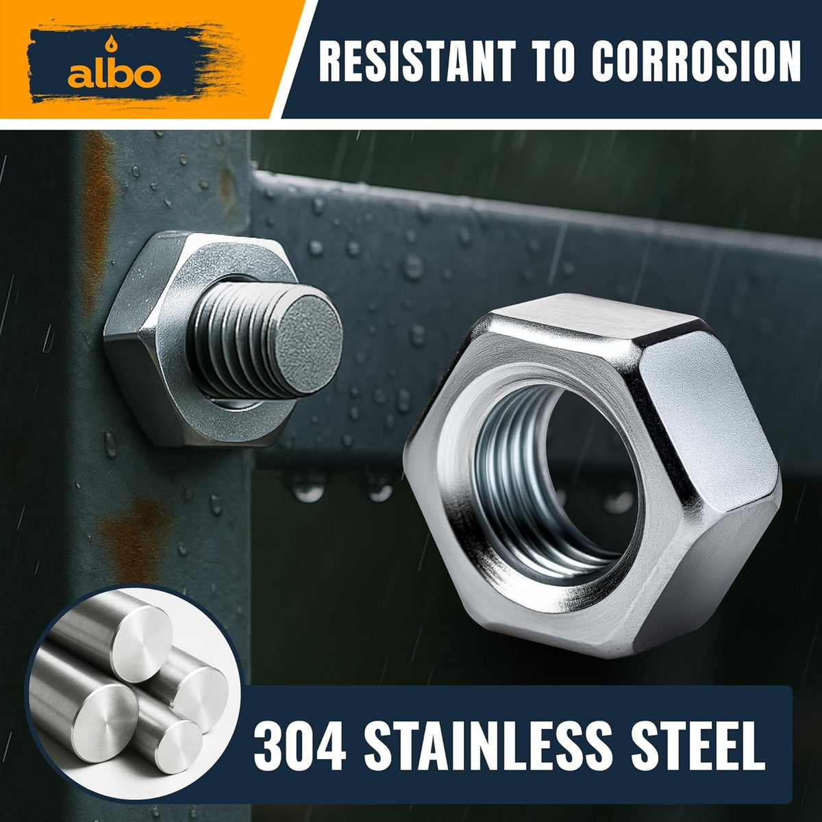 ALBO Metric Flange Nuts Assortment 250pcs