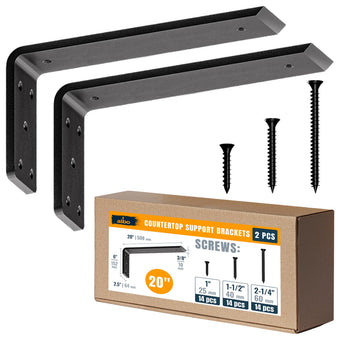 compare product ALBO 20 inch Heavy Duty Countertop Support Brackets 2PCS