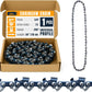 3/8" Pitch .050" Gauge 72DL 20" Chainsaw Chain Single Loop - Full Chisel Chrome Cutters, Reinforced Rivets, CE Certified - Fits Stihl MS311 MS391, Husqvarna 455/460 Rancher, Poulan Pro