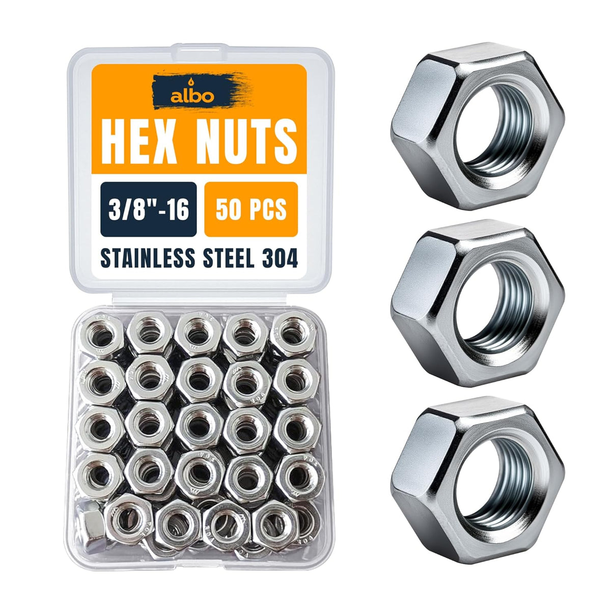 ALBO Metric Flange Nuts Assortment 250pcs