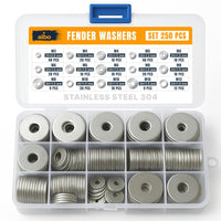 ALBO 3/8" x 1-1/4" Stainless Steel Fender Flat Washers 100pcs