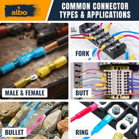 ALBO Electrical Connector Kit 3 Colors / 30 Size Heat Shrink Waterproof Connectors 300pcs