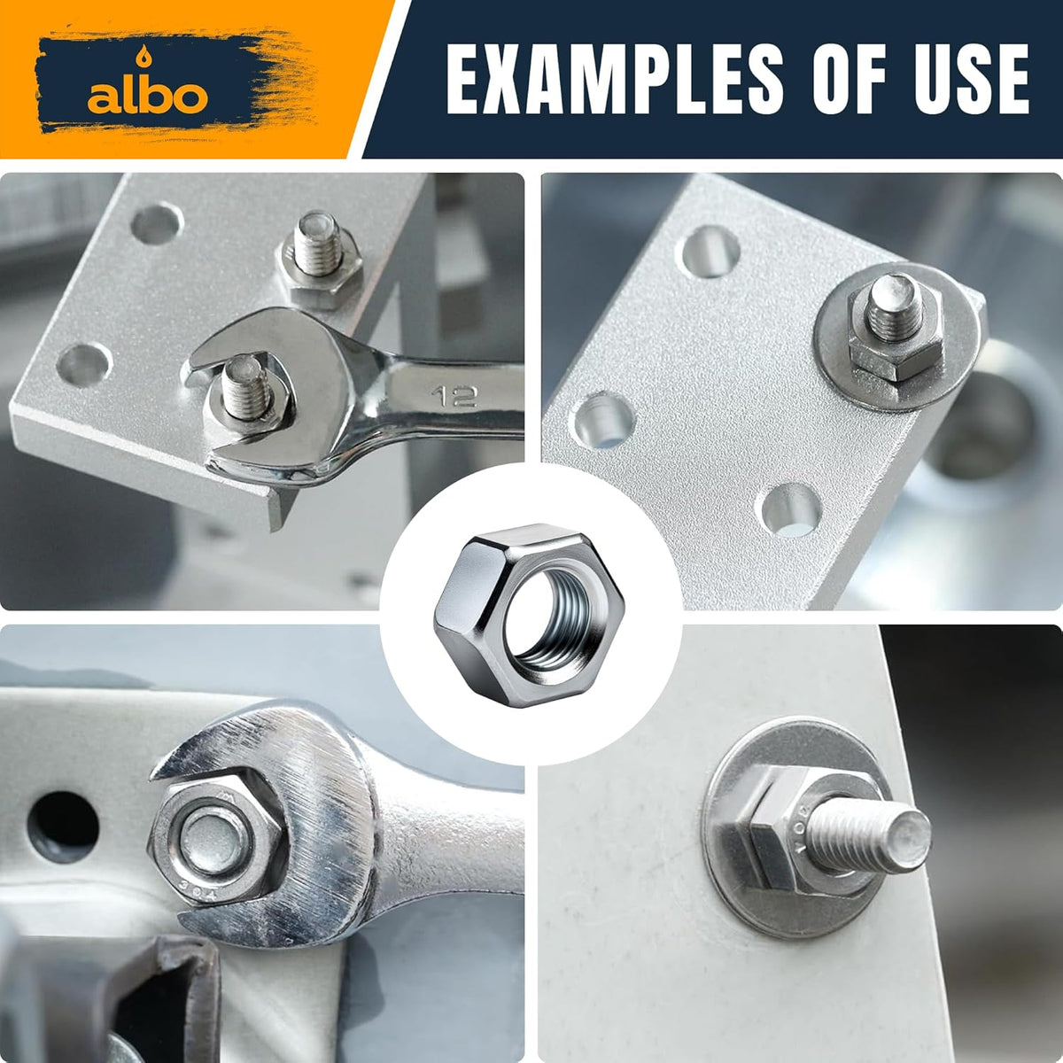 ALBO Metric Flange Nuts Assortment 250pcs
