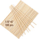 ALBO Bamboo Wooden Dowel Rods , 1/8" x 6" Round Wood Sticks for Crafts and DIY, 100 pieces
