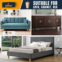 Albo Wood Furniture Legs 8 inch, Heavy Duty Sofa Legs, Pack of 4 Square Couch Legs Covered with Clear Varnish, Sofa Replacement Parts, for Dresser, Sideboard, Recliner Couch, Circle Chair