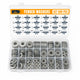 ALBO 500 Pcs Stainless Steel Fender Washers Assortment Kit – Flat Washers Set for Screws & Bolts, 304 Stainless Steel, Assorted Sizes M3-M12, #6-#12, 1/4" to 1/2" for Industrial & DIY Use