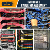 ALBO Zip Ties Black 10 Inch 50lb 1000 Pack