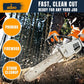 3/8" Pitch .050" Gauge 72DL 20" Chainsaw Chain Single Loop - Full Chisel Chrome Cutters, Reinforced Rivets, CE Certified - Fits Stihl MS311 MS391, Husqvarna 455/460 Rancher, Poulan Pro