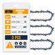ALBO Chainsaw Chain 8 inch 3/8 inch LP .050 inch 33DL 3 Pack