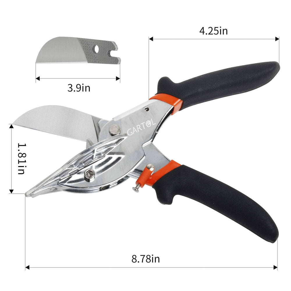 GARTOL adjustable miter shears 45-135 degrees with 2 blades - image 6