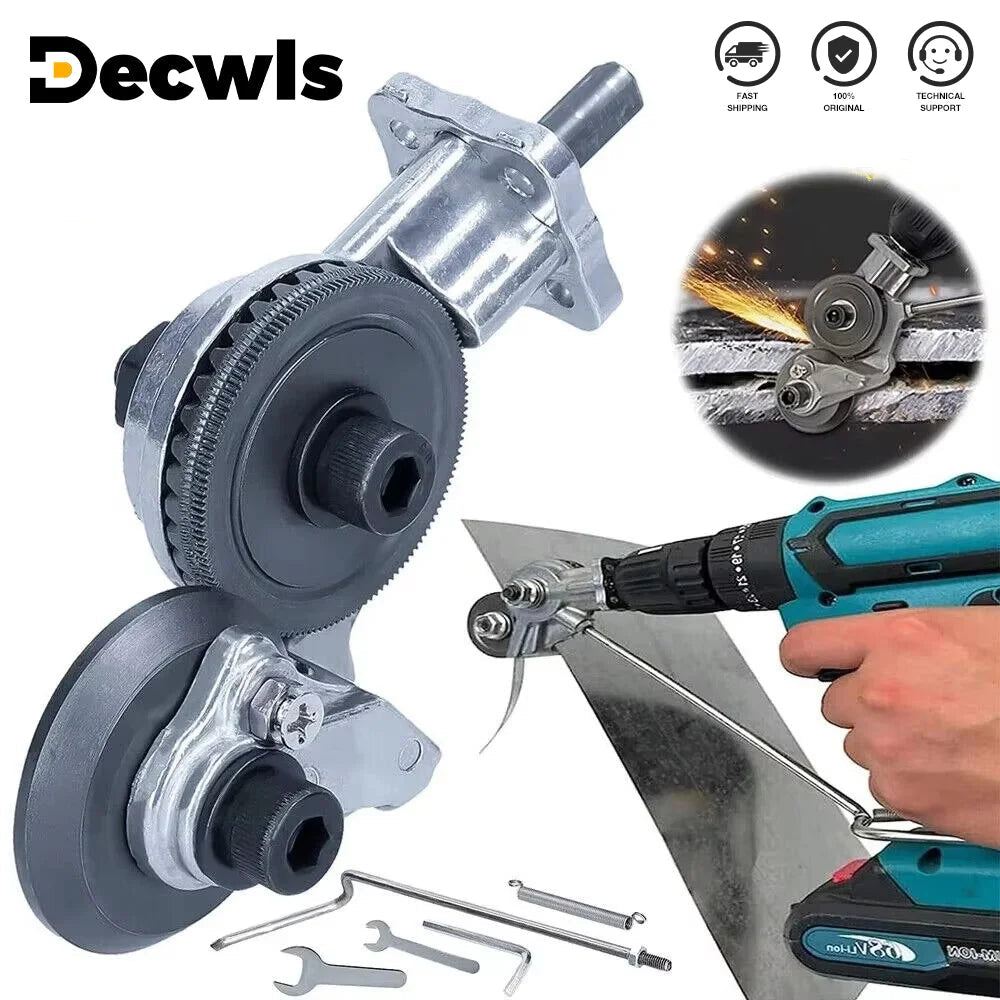 ALBO drill-powered sheet metal cutter attachment - image 2