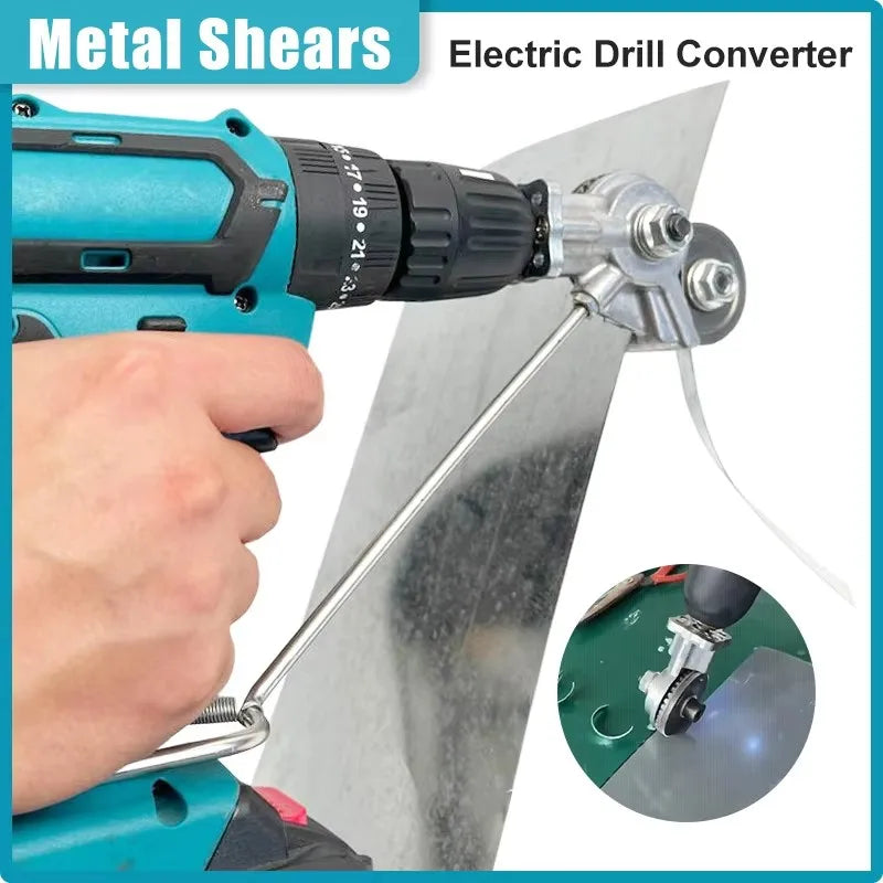 ALBO drill-powered sheet metal cutter attachment - image 3