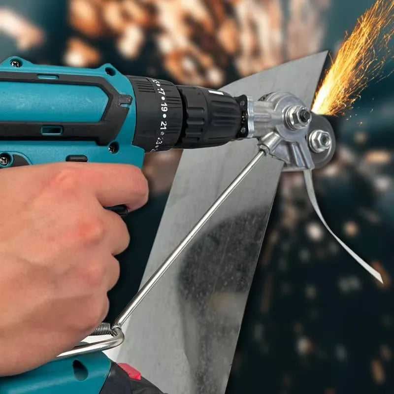 ALBO drill-powered sheet metal cutter attachment - image 5