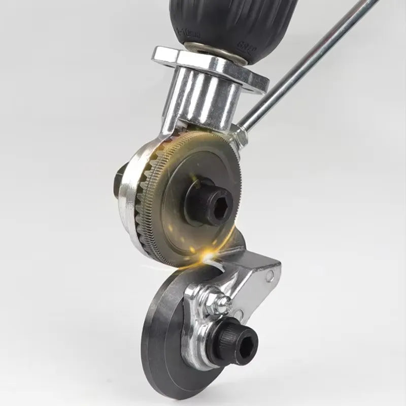 ALBO drill-powered sheet metal cutter attachment - image 8