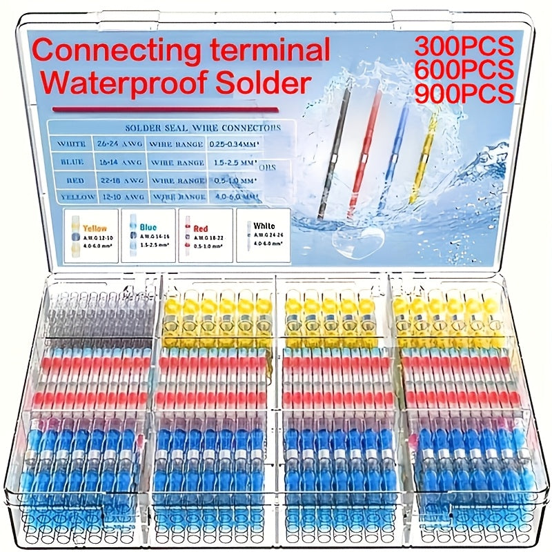 ALBO solder seal wire connectors - 300, 600 and 900 piece packs