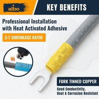 ALBO heat shrink terminal product or installation detail