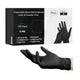 Disposable Black Nitrile Gloves, Size S, 5 Mil Latex, Pack 100 pcs